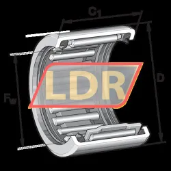 INA HK0812-2RS-FPM-DK-B-L271 rulman resim 4