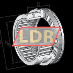 INA NKXR20-Z-A rulman resim 4