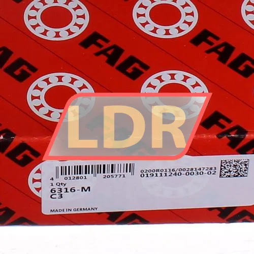 FAG 6316M-C3 ürün fotoğrafı 5