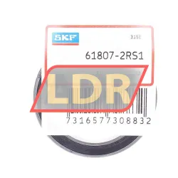 SKF 61807-2RS1 rulman resim 2