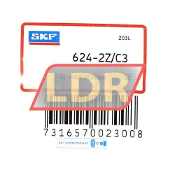 SKF 624-2Z/C3