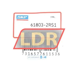 SKF 61803-2RS1 rulman resim 2