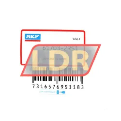 SKF 61703-2RS1