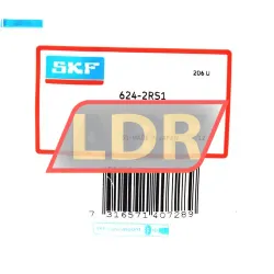 SKF 624-2RS1 rulman resim 2