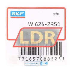 SKF W626-2RS1 rulman resim 2