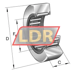INA RNA2204-2RSR-A rulman resim 2