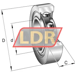 INA LR5004-2RS rulman resim 5