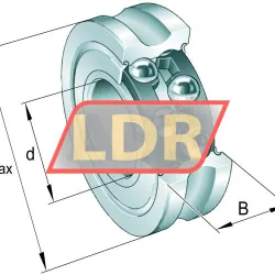 INA LFR50/5-4-2RS-RB-HLC rulman resim 4
