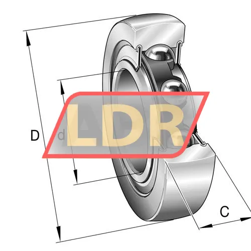 INA LR206-X-2RS ürün fotoğrafı 3